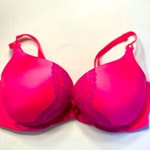 Victoria’s Secret Miraculous Plunge Bra 34D Pink